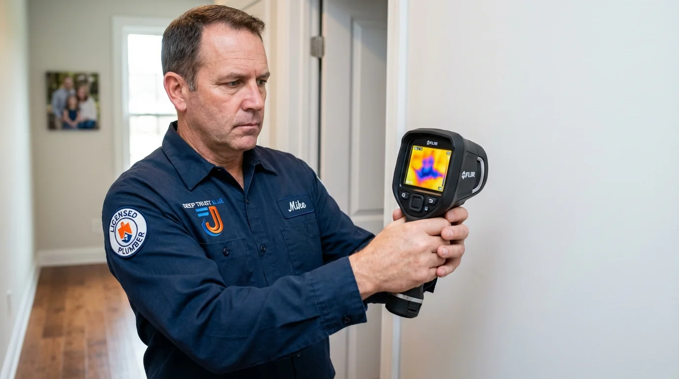 Thermal imaging leak detection by Johns Plumbing LLC in Rockdale